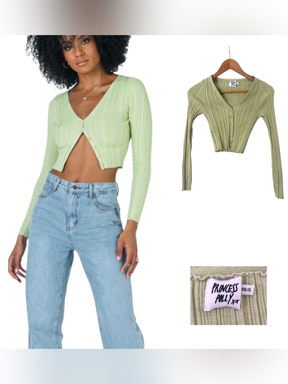 Princess Polly Mariah Cropped Cardigan
